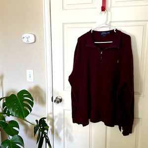 1/4 zip Polo pullover
